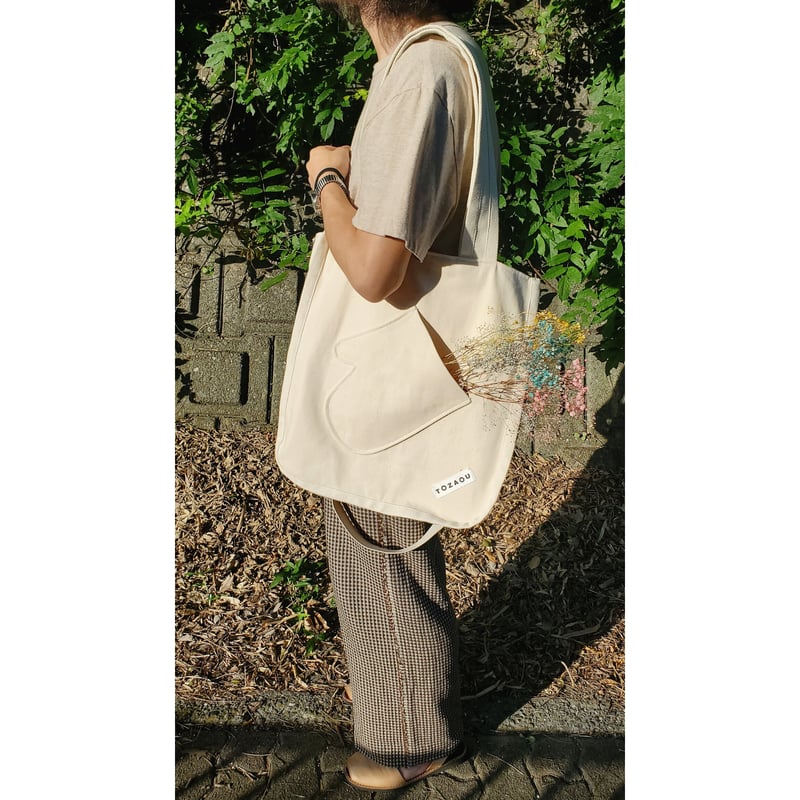 TOZAOU for AVET / Denim Miton Tote *cream | AVET 