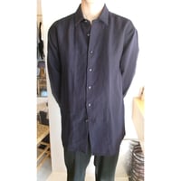 FUJI / WOOL LINEN SHIRTS *NAVY