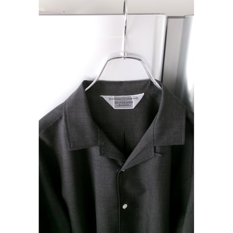 OLD FOLK HOUSE / Wool Lounge Shirt *Dark Gray