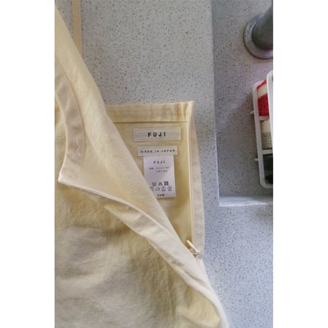 FUJI /  COTTON LINEN ONEPIECE (for ladies) *YELLOW