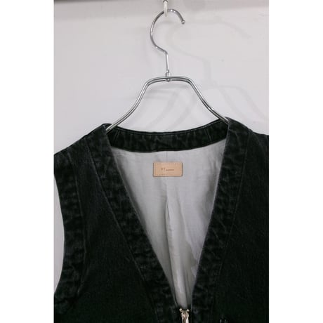 MY___ / DENIM VEST *BLACK