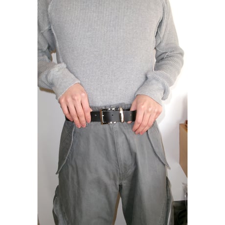 NVRFRGT / 3D TWISTED CARGO PANTS *GRAY