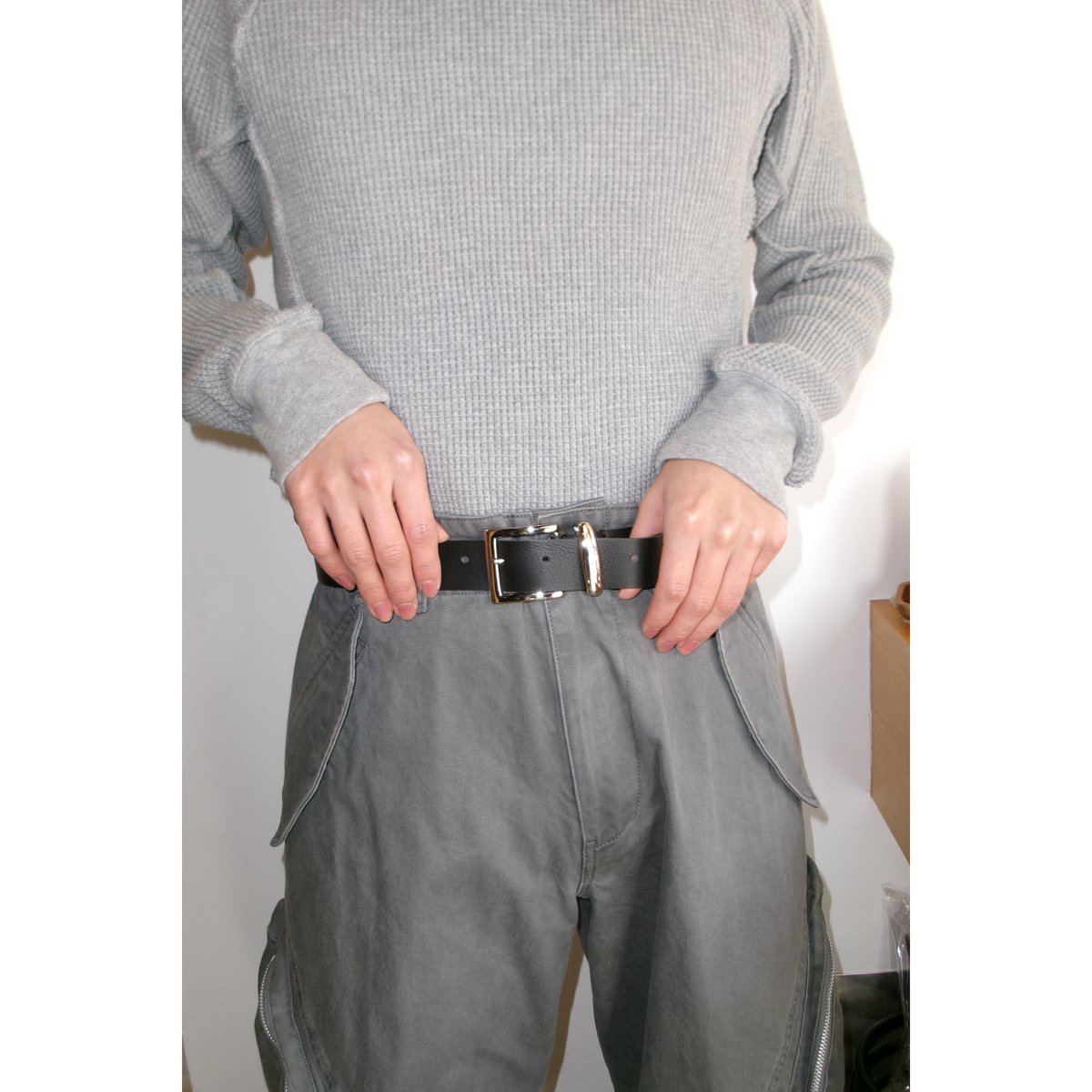 NVRFRGT / 3D TWISTED CARGO PANTS *GRAY | AVET