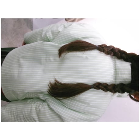 FUJI(for ladies) / COTTON STRIPE PADET JACKET *GREEN STRIPE