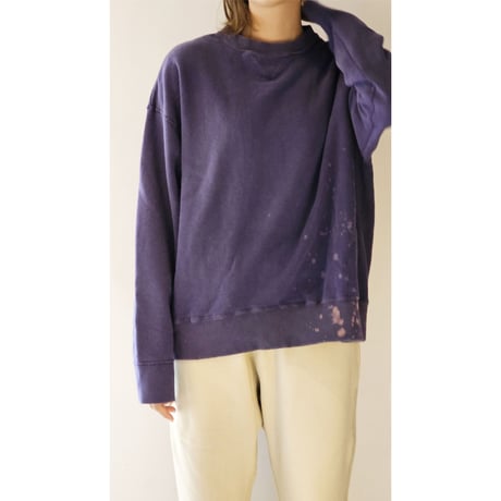 INTERIM / BLEACH , HYPER BIG LOOP WHEEL SEAMLESS SWEAT SHIRT  *B.NASU