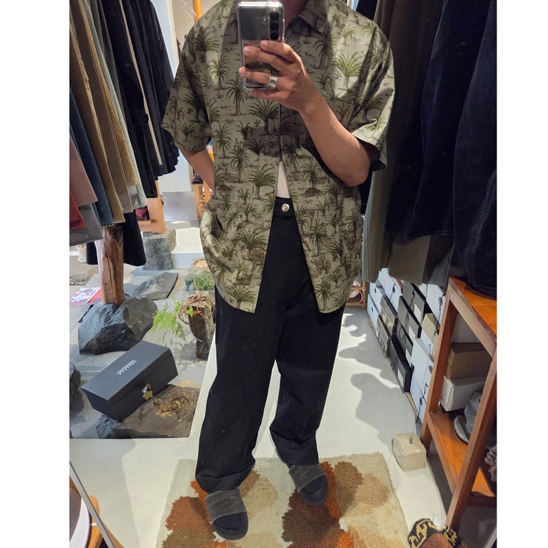 ABELIA EDWARD GOUCHA / DOUBLE BELT PANTS *BLACK