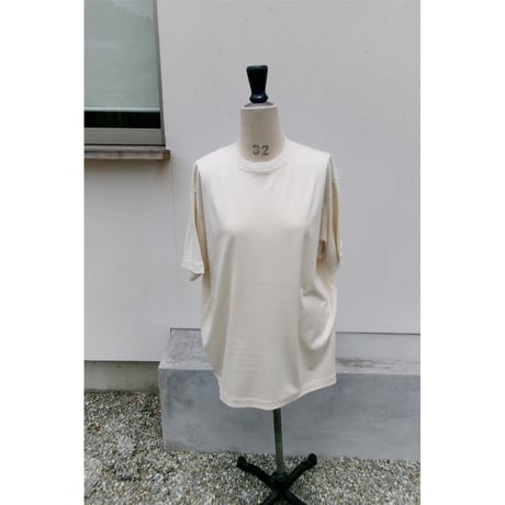 FUJI / WOOL S/S T-SHIRT *IVORY