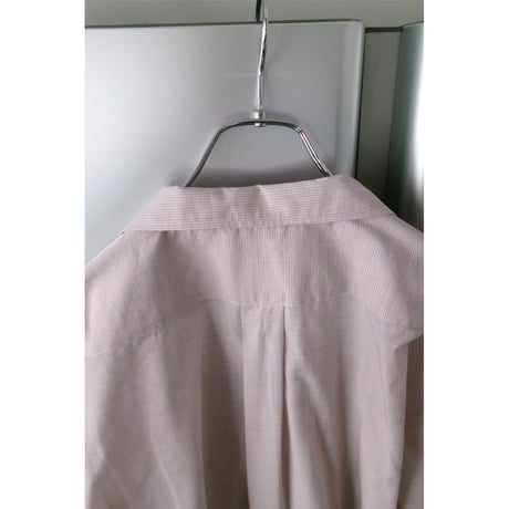 OLD FOLK HOUSE / Cotton & Lyocell Lounge Shirt *White & Burgundy