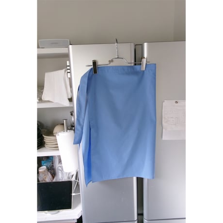FUJI / FUJI OXFORD WRAP SKIRT *BLUE