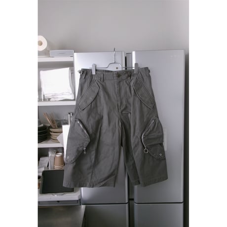 NVRFRGT / 3D TWISTED CARGO SHORTS *GRAY