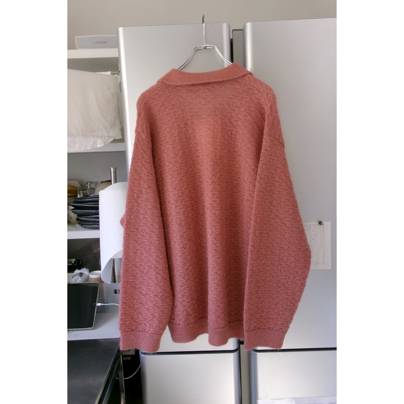 Blanc YM / Mohair Skipper Knit *Salmon pink | A