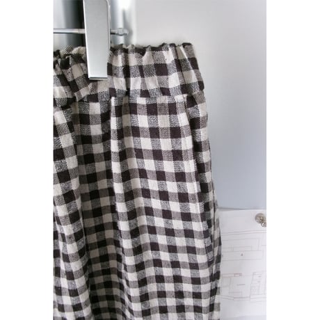 YOKO SAKAMOTO / WIDE EASY PANTS *GINGHAM