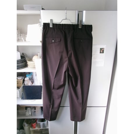 YOKO SAKAMOTO /  DOUB PLEATED TROUSES*BROWN