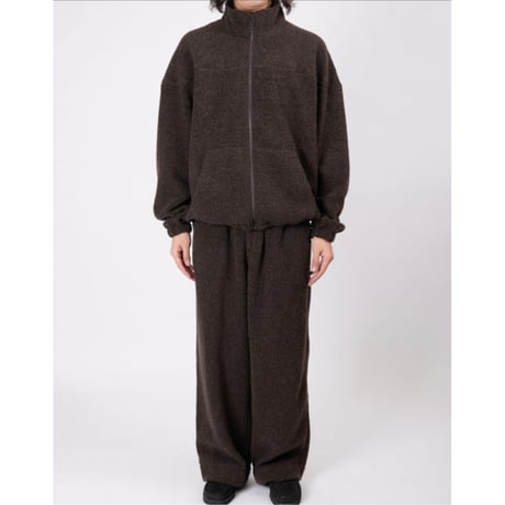 UNIVERSAL PRODUCTS / WOOL FLEECE PANTS *BROWN