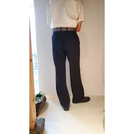 TOZAOU / Ticket Slack Pants *Black