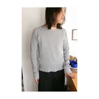 NVRFRGT / WAFFLE THERMAL LONG SLEEVE T-SHIRT *HEATHER GRAY