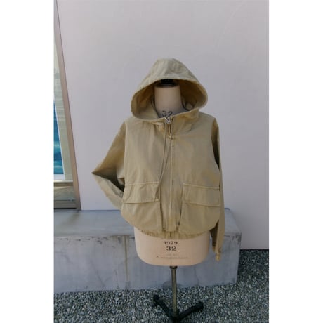 MY___ / GARMENT DYE HOODIE BLOUSON *BEIGE