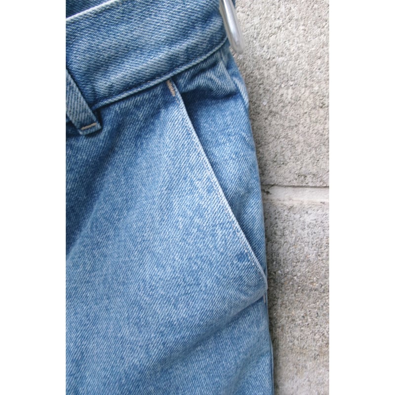 FUJI / WASH DENIM SLACKS *BLUE | AVET