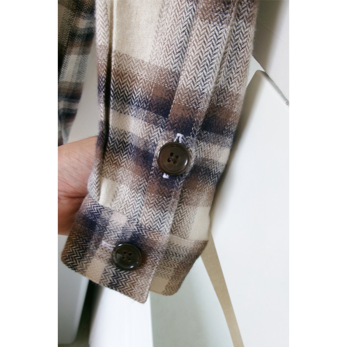 FUJI / COTTON CHECK SHIRT JACKET (for ladies) *