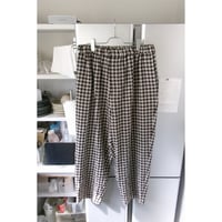 YOKO SAKAMOTO / WIDE EASY PANTS *GINGHAM