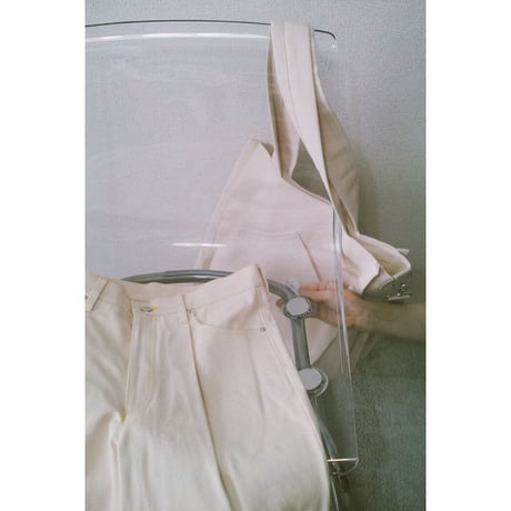 TOZAOU / Denim Painter Pants *cream (yellow)