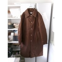 FUJI / COTTON TWIL PADET COAT *BROWN