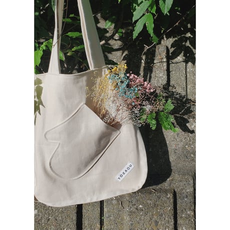 TOZAOU for AVET / Denim Miton Tote *cream