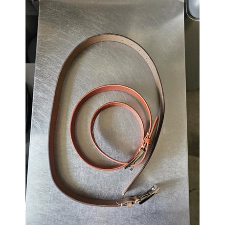 FUJI /  LEATHER BELT *BROWN