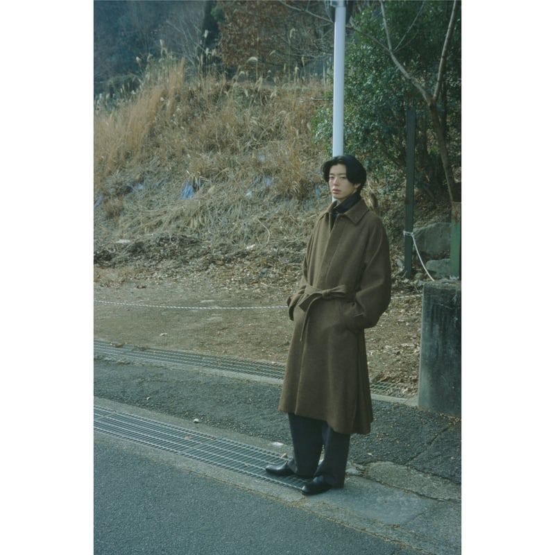 ジャケット・アウター blanc ym pile coat Blanc YM / ALPACA OVERSIZE BALMACAN COAT *Natur