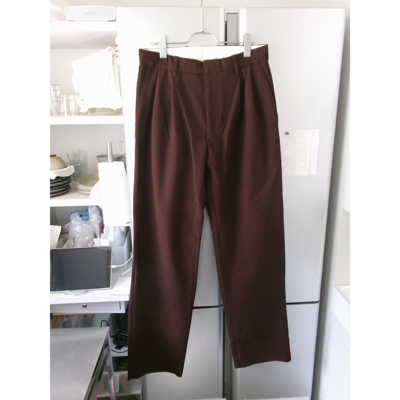 ABELIA EDWARD GOUCHA 23FW ロンT ABELIA EDWARD GOUCHA / TAPERED SLACKS *BROWN |