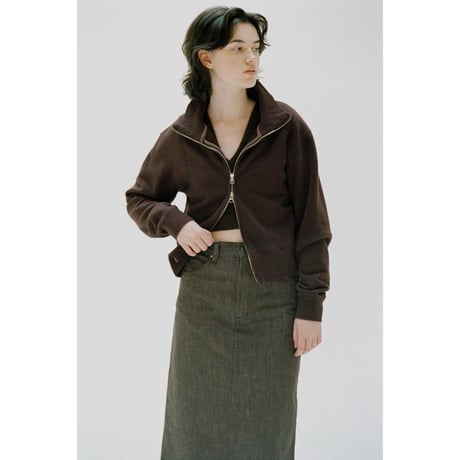 MY___ / JUMBERCA FULL ZIP SWEAT *BROWN