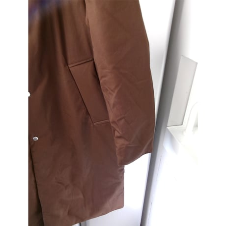 FUJI / COTTON TWIL PADET COAT *BROWN