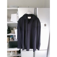 YOKO SAKAMOTO / OPEN COLLAR SHRIT *NAVY