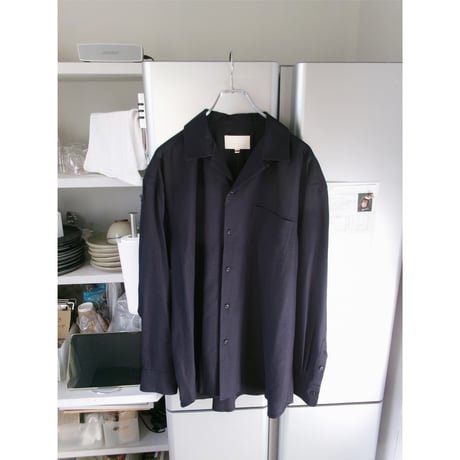 YOKO SAKAMOTO / OPEN COLLAR SHRIT *NAVY