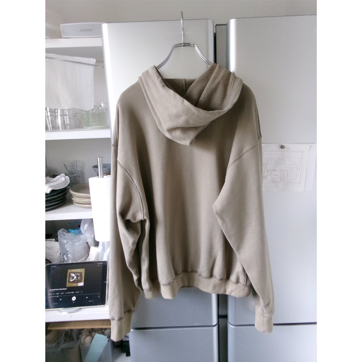 トップス abelia edword gocha ABELIA EDWARD GOUCHA / CLASSIC ZIP HOODIE *BLUE