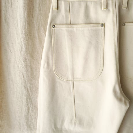 TOZAOU / Denim Painter Pants *cream (yellow)