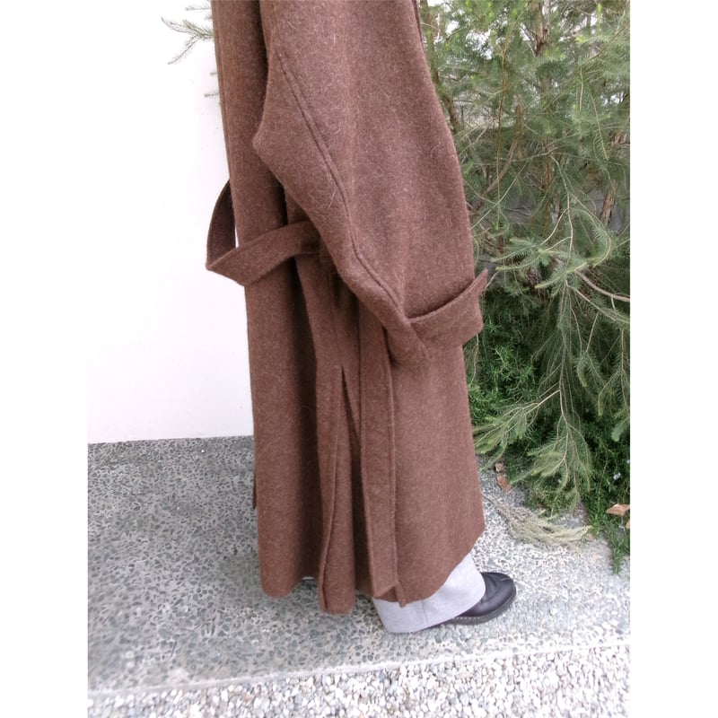 Blanc YM / ALPACA OVERSIZE BALMACAN COAT *Natur