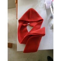 MY___ /  CASHMERE BLENDED BALACLAVA WITH SCARF *TOMATO