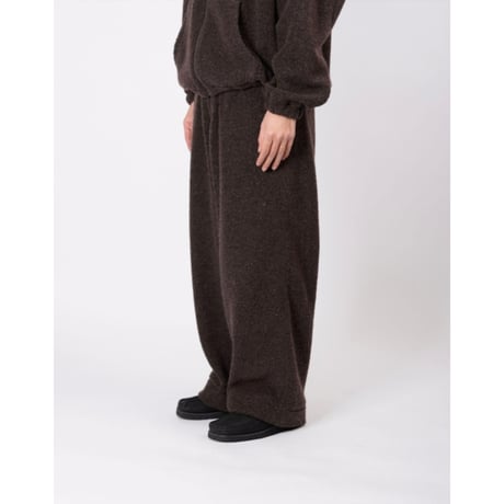 UNIVERSAL PRODUCTS / WOOL FLEECE PANTS *BROWN