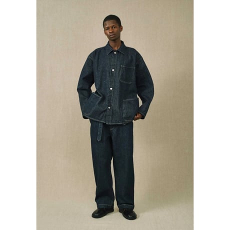 YOKO SAKAMOTO /  BELTED TROUSERS *INDIGO(ONE WASH)