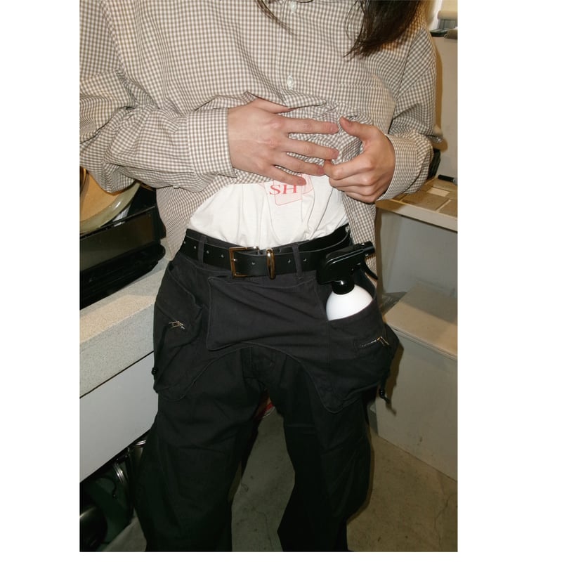 NVRFRGT / DETACHABLE UTILITY CURVED LEG PANTS *