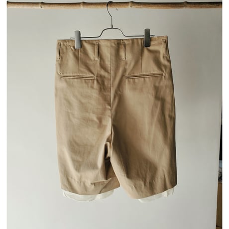 Rich I / YOUTH [TUCK SHORTS]-BEIGE