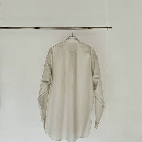 INTERIM / HYPER BIG 200/2 SUPIMA BROAD REGULAR COLLAR SHIRT -L.BEIGE