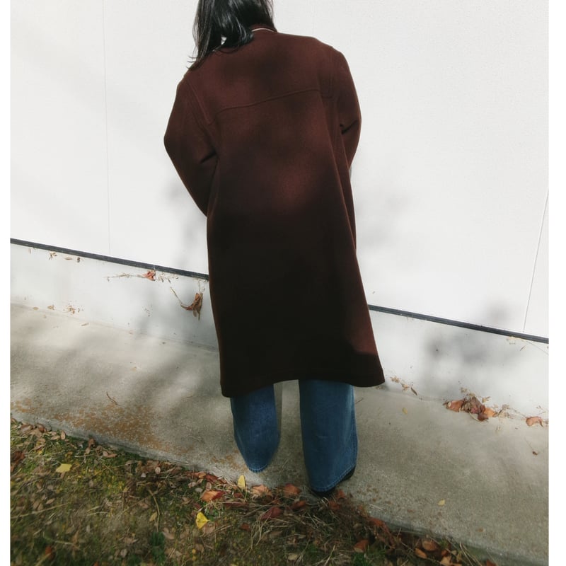 FUJI / MELTON WOOL DUFFEL COAT *BROWN | AVET