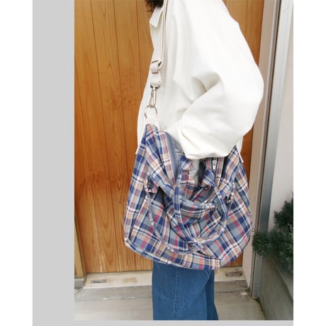 [実店舗限定アイテム(SOLDOUT)]  ABELIA EDWARD GOUCHA / STRIDE BAG AVET EXCLUSIVE  *BLUE CHECK