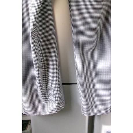 OLD FOLK HOUSE / WOOL LOUNGE PANTS *WHITE&NAVY(GINGHAM)