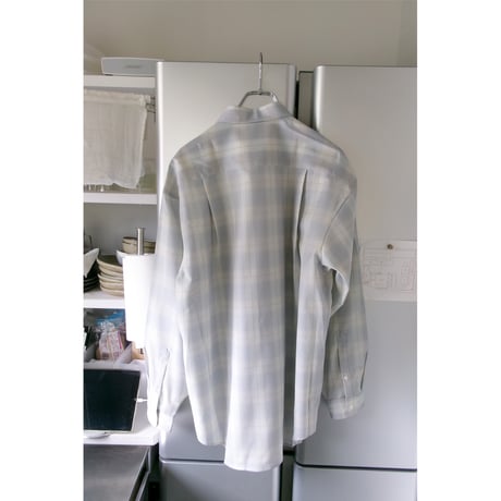 FUJI / WOOL CHECK STANDARD SHIRT *BLUE