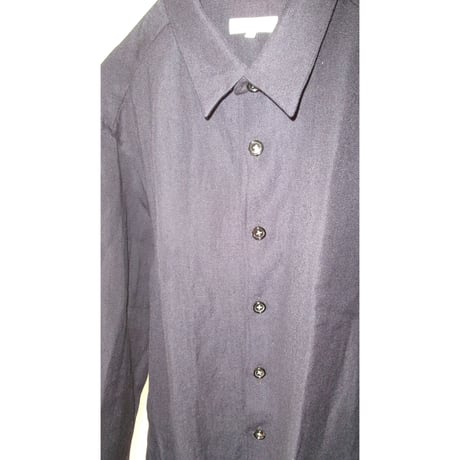 FUJI / WOOL LINEN SHIRTS *NAVY