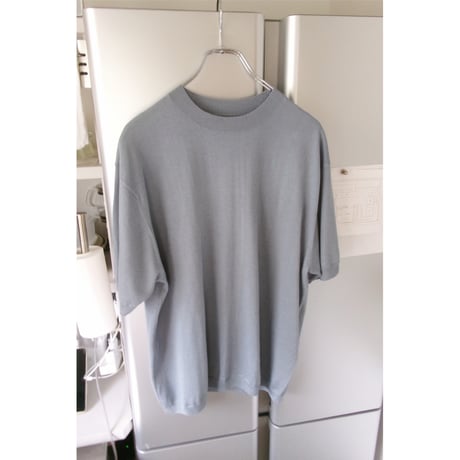 FUJI / SILK CASHMERE S/S KNIT *BLUE