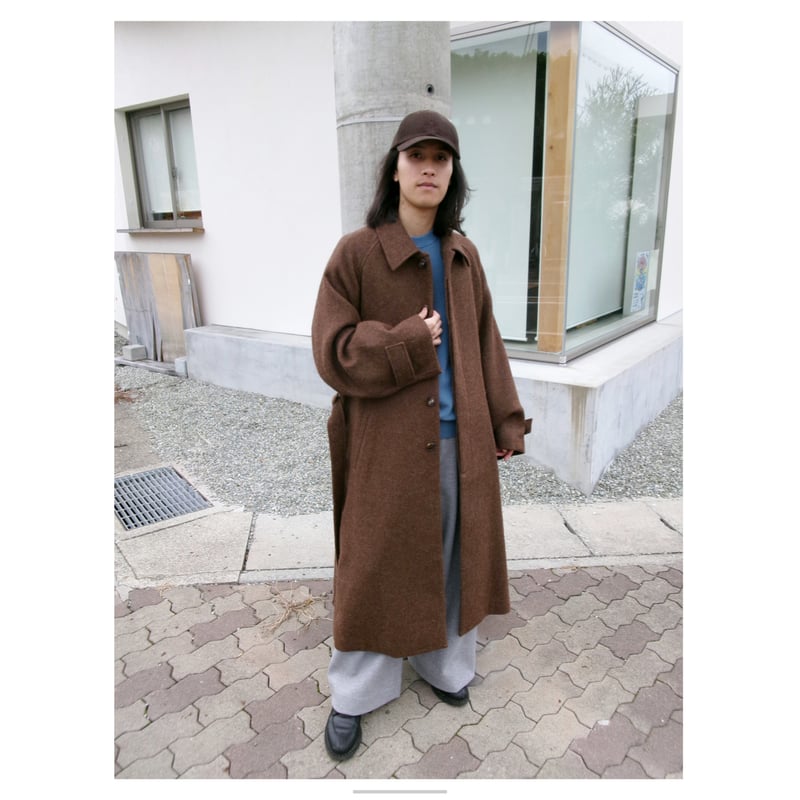 Blanc YM / ALPACA OVERSIZE BALMACAN COAT *Natur
